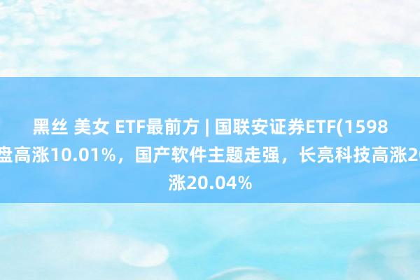 黑丝 美女 ETF最前方 | 国联安证券ETF(159848)早盘高涨10.01%，国产软件主题走强，长亮科技高涨20.04%