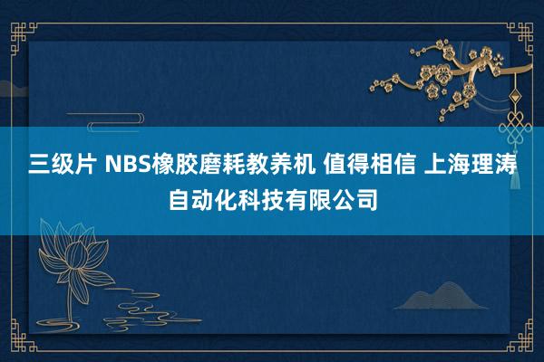 三级片 NBS橡胶磨耗教养机 值得相信 上海理涛自动化科技有限公司